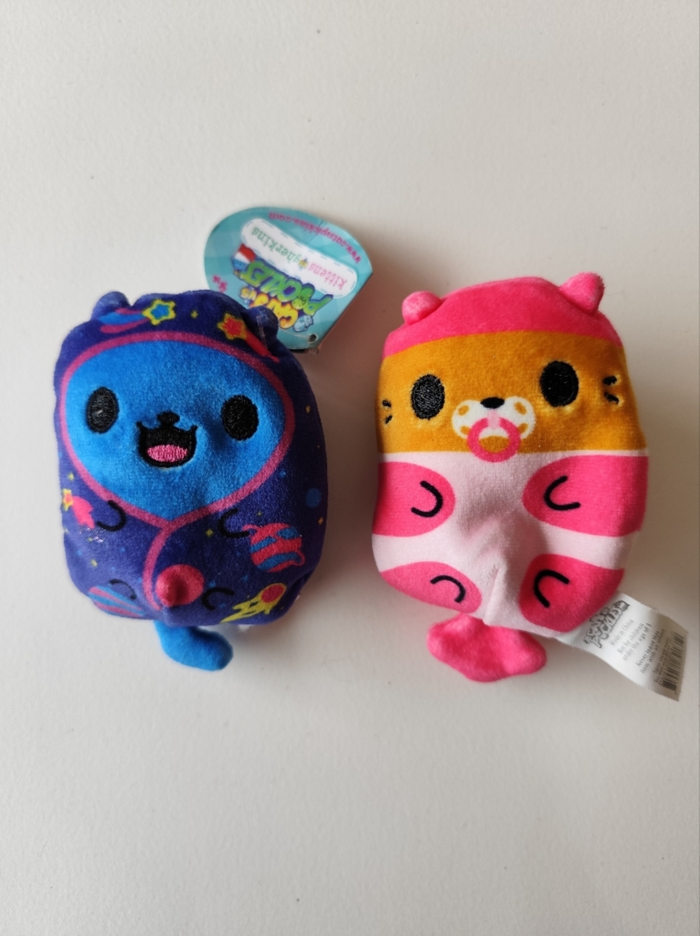 Cats vs Pickles 3" Bean Filled Plushies lot of 2